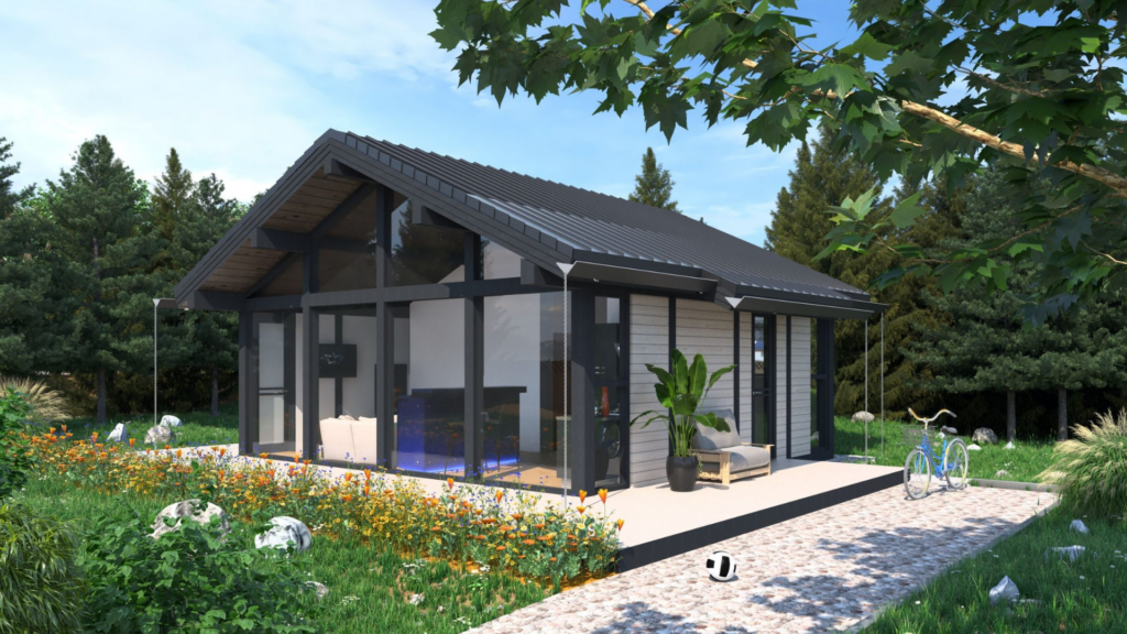 Diseño de casas minimalistas Casas con espacio exterior