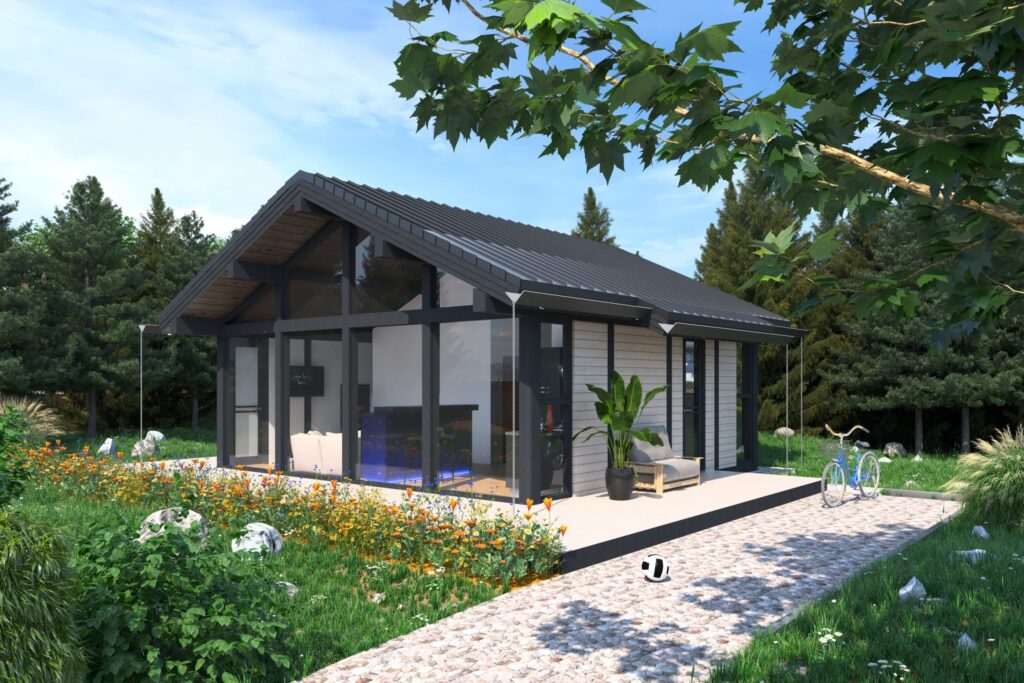 Diseño de casas minimalistas Casas con espacio exterior