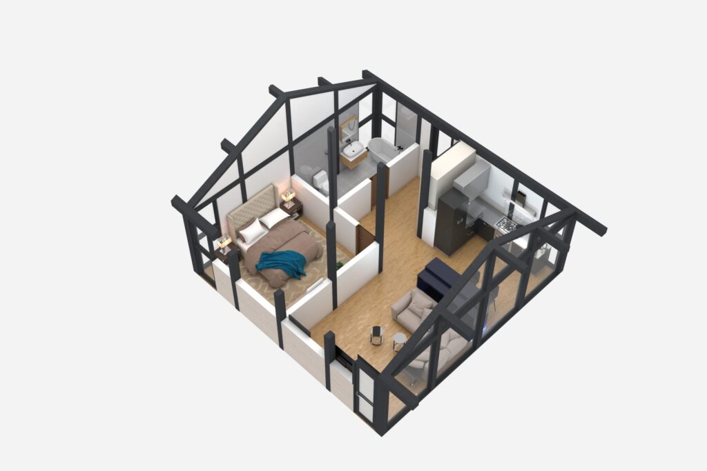 Plano de casa moderna Diseño de casa pequeña